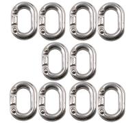 AB Tools 10 Pack Chain Connecting Link 5mm Marine Grade Stainless Steel Split Shackle
