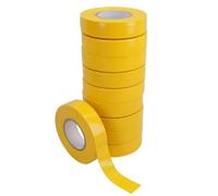 AB Tools 10 Pack Yellow Electrical Insulation Tape 19mm Wide X 20 Metres Long