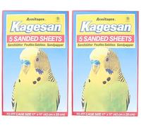 AB Tools 10 Sanded Sheets Sandpaper Cage Lining Budgies Caged Birds 28x43cm