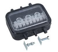AB Tools 10 Way Trailer Britax Electrical Junction Box Rubber Housing Clear Front 12V + 24V
