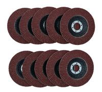 AB Tools 10 X Flap Discs 80 Grit Angle Grinder 4.5" (115mm) Flat Sanding Grinding Au014