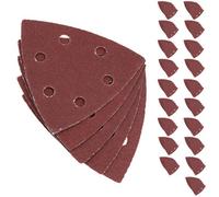 AB Tools 100 Hook Loop Delta Sanding Abrasive Discs Pads 93mm Triangle 80 Grit Medium