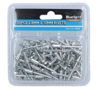 AB Tools 100 Metric Aluminium Blind Pop Pot Rivets Set Fastener Fastening 4.8mm X 10mm
