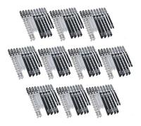 AB Tools 100Pc T Shank Fitting Jigsaw Cutting Blades Set For Plastic Wood Metal Hcs Blade