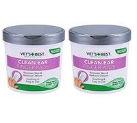 AB Tools 100PK Dog Pet Ear Cleaning Finger Pads Wipes Removes Wax Dog Hygiene