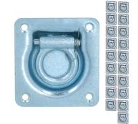 AB Tools 102 X 95mm Recessed Flush Fit Tie Down Lashing Eye Ring For Trailers Trucks 20Pc
