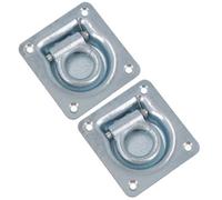 AB Tools 102 X 95mm Recessed Flush Fit Tie Down Lashing Eye Ring For Trailers Trucks 2Pc