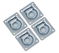 AB Tools 102 X 95mm Recessed Flush Fit Tie Down Lashing Eye Ring For Trailers Trucks 4Pc