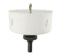 AB Tools 102mm Hss Hole Saw Holesaaw Bi-Metal Blade Cutter Drill And Drill Adaptor Arbor