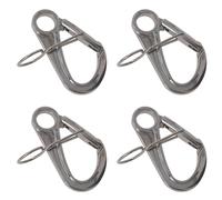 AB Tools 108mm Buoy Mooring Hook 4pk Carabiner Carbine Hook Snap Shackle A4 Stainless