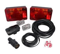 AB Tools 10M Trailer Light Wiring Kit Rear Large Lights, Front Markers, Plug, Junction Box