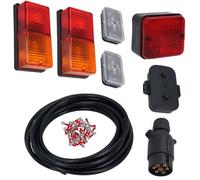 AB Tools 10M Trailer Light Wiring Kit Rear Lights, Front Markers, Plug, Junction Box