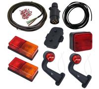 AB Tools 10M Trailer Light Wiring Kit Rear Lights, Side Front Markers, Plug, Junction Box