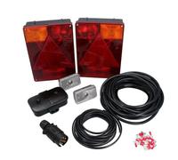 AB Tools 10M Trailer Light Wiring Kit Rear Vertical Lights, Front Markers, Plug, Junction Box