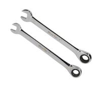 AB Tools 10mm +13mm Metric Ratchet Combination Spanner Wrench Reversible 72 Teeth