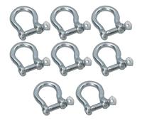 AB Tools 10mm Galvanised Bow Shackle 8 Pack Link Chandlery Boat Yacht