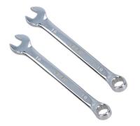 AB Tools 10mm Metric Combination Spanner Wrench Ring Open Ended 140mm Long 2Pk