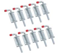 AB Tools 10mm Spring Loaded Shoot Slip Bolt Slide Catch Door Lock For Trailer Trucks 10Pc