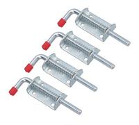 AB Tools 10mm Spring Loaded Shoot Slip Bolt Slide Catch Door Lock For Trailer Trucks 4Pc