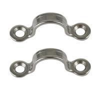 AB Tools 10mm Stainless Steel Sheet Eye Straps 2 Pack Fender Tie Ring Dk80