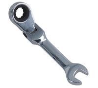 AB Tools 10mm Stubby Flexi Ratchet Combination Spanner Metric Wrench 72 Teeth SPN15