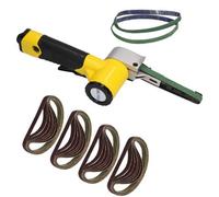 AB Tools 10mm Variable Speed Air Belt Sander 5 Speeds + 28 X 330mm X 10mm Belts