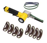 AB Tools 10mm Variable Speed Air Belt Sander 5 Speeds + 53 X 330mm X 10mm Belts