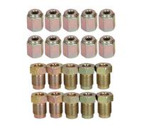 AB Tools 10mm X 1mm Male And Female Steel Brake Pipe Fittings For 3/16" Pipe 20 Pack