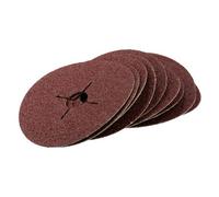 AB Tools 10Pc 115mm 4.5In Fibre Discs 36 Grit Abrasive Sanding Disc Wood Metal Masonry