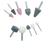 AB Tools 10Pc Assorted Abrasive Polishing Grinding Sanding Stones 1/8 And 1/4 Collet