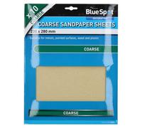 AB Tools 10Pc Assorted Sandpaper Sanding Sheets For Metal Wood Plastic Coarse 60 Grit