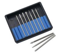 AB Tools 10Pc Diamond Burr Engraver Engraving Set Rotary Tool 150 Grit 2.35mm Shank