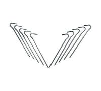 AB Tools 10Pc Heavy Duty Galvanised Steel Metal Tent Pegs Camping Tent Awning Holders