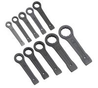 AB Tools 10pc Metric Slogging Spanner Box End Striking Wrench Bi-Hex 12 Sided 17 - 50mm