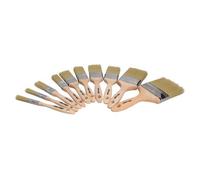 AB Tools 10Pc Paint Brush Set Painters And Decorators Decorating Brush 12 - 100mm Width