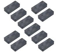 AB Tools 10Pc Rectangular Ceramic Ferrite Magnets 48mm X 22mm X 10mm For Home Office