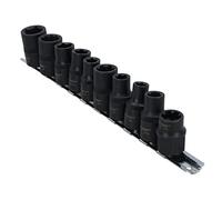AB Tools 10pc Specialist Automotive Sockets Pentagon M6S M8S M12S 5 sided 1/2" Drive