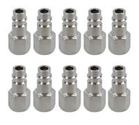 AB Tools 10Pk Euro Airline Hose Fitting Connector Quick Release 1/4" Bsp Female Thread