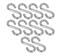 AB Tools 10Pk S Hook Hanging 8mm Stainless Steel Marine Grade Kitchen Pan Hanger Clothing