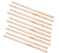 AB Tools 10Pk Wooden Bird Perch Canary Budgie Cockatiel Parrot Bird Cage Accessory 19"