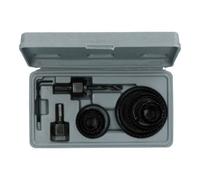 AB Tools 11 Piece Hole Saw Round Cutter Drill Arbor 19 - 64mm Cutters Circle Saws In Case