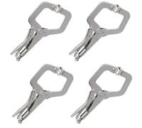AB Tools 11" Welding C Clamp With Swivel Pads Fully Adjustable Quick Release Fastener 4Pc
