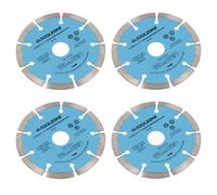 AB Tools 115mm 4-1/2In Segmented Diamond Cutting Disc Blade Stone Brick Angle Grinder 4Pc