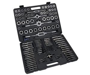 AB Tools 115pc Metric MM + Imperial UNF UNC Pipe Thread Tap and Die Rethreader Set