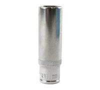 AB Tools 11mm 1/4" Drive Double Deep Metric Socket Single Hex / 6 Sided Bergen