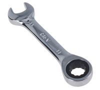 AB Tools 11mm Stubby Ratchet Combination Spanner Metric Wrench 72 Teeth Spn04