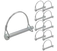 AB Tools 11mm X 100mm Pto Shaft Locking Retaining Pin D Clip For Trailers Fastener 10Pc