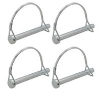 AB Tools 11mm X 100mm Pto Shaft Locking Retaining Pin D Clip For Trailers Fastener 4Pc