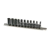 AB Tools 11Pc Ba Sockets 1/4" Dr Ba0-Ba10 & Socket Rail For Classic Cars Model Making