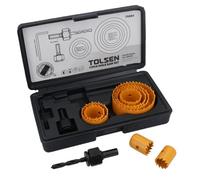 AB Tools 11Pc Hole Saw Round Cutter Drill Arbor 19 - 64mm Cutters Circle Saws In Case